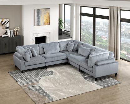 Homelegance  - Robstown Armless Chair in Gray - 9688GY-AC  view 2