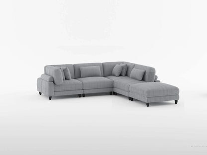 Homelegance  - Robstown Corner Seat in Gray - 9688GY-CR  view 5