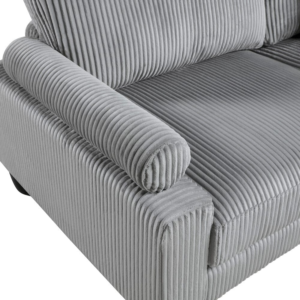 Homelegance  - Robstown Corner Seat in Gray - 9688GY-CR  view 7