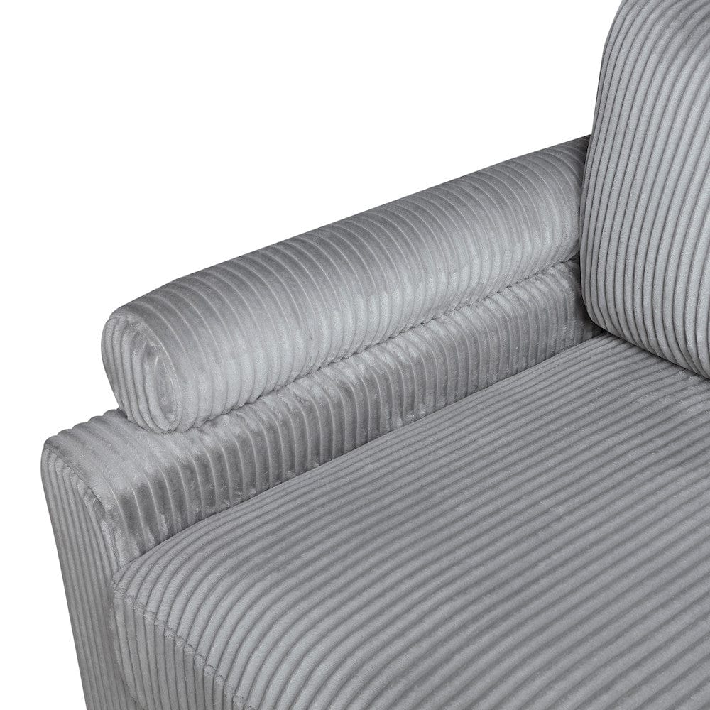 Homelegance  - Robstown Corner Seat in Gray - 9688GY-CR  view 8