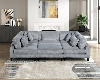 Homelegance  - Robstown Ottoman in Gray - 9688GY-4  view 3