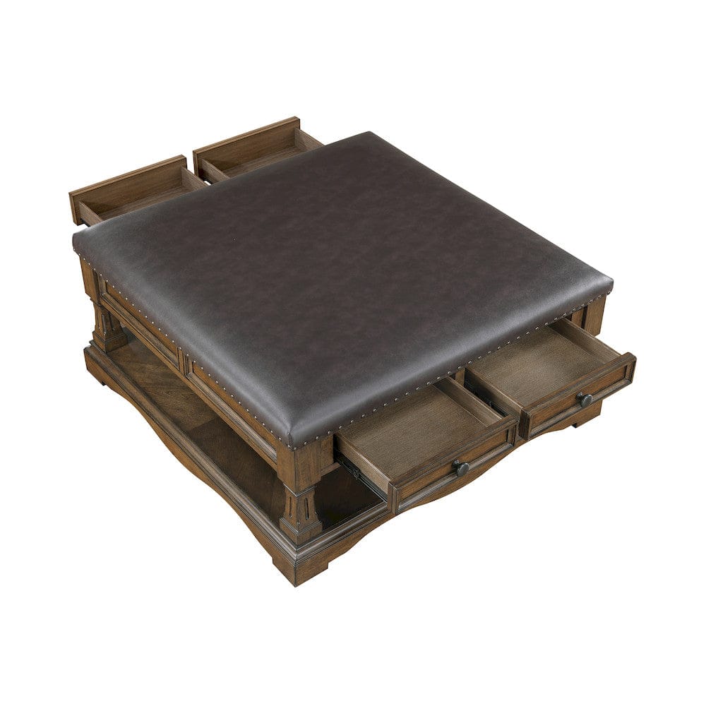 Homelegance  - Rochester Cocktail Table in Dark brown - 3554-01  view 7