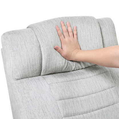Homelegance  - Ronan Double Reclining Love Seat W/ Center Console, Wireless Speakers, Storage Arms, Cup holders and LED in Light gray - 8455GRY-2  view 11