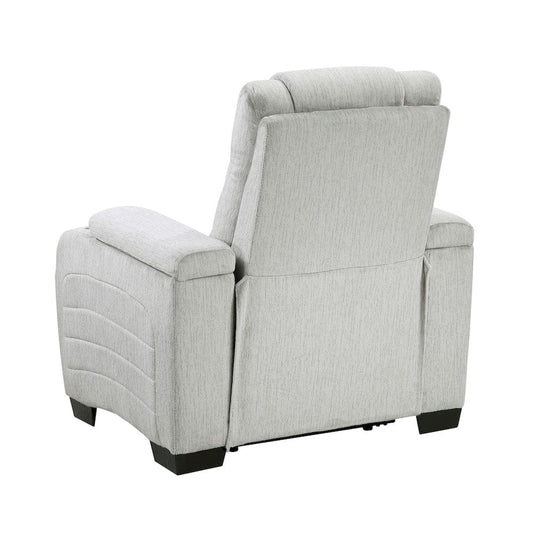 Homelegance  - Ronan Reclining Chair in Light gray - 8455GRY-1  view 2