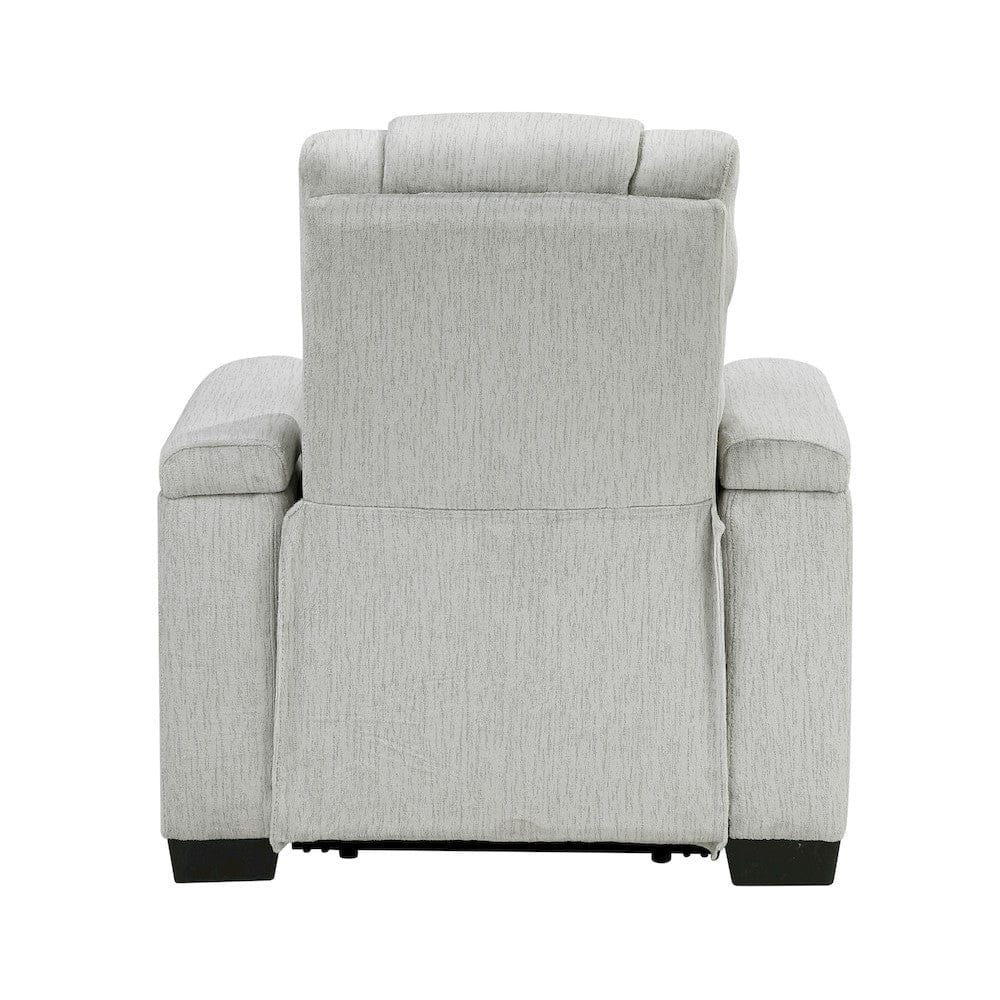 Homelegance  - Ronan Reclining Chair in Light gray - 8455GRY-1  view 5