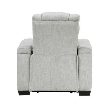 Homelegance  - Ronan Reclining Chair in Light gray - 8455GRY-1  view 5