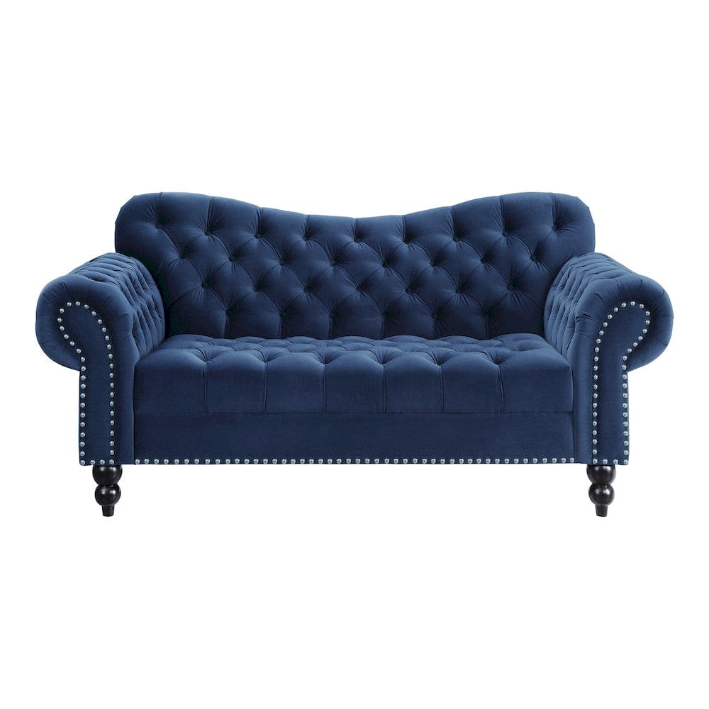 Homelegance  - Rosalie Love Seat in Navy blue - 9330BU-2  view 1