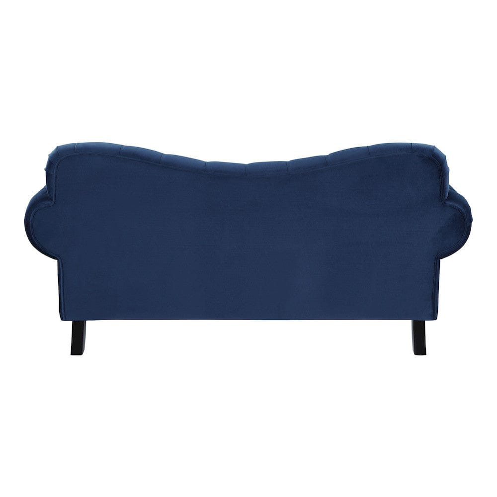 Homelegance  - Rosalie Love Seat in Navy blue - 9330BU-2  view 4