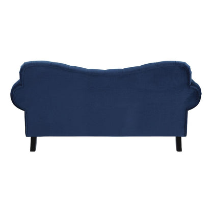 Homelegance  - Rosalie Love Seat in Navy blue - 9330BU-2  view 4