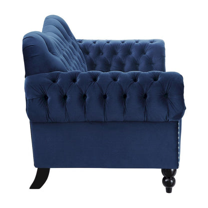 Homelegance  - Rosalie Love Seat in Navy blue - 9330BU-2  view 8
