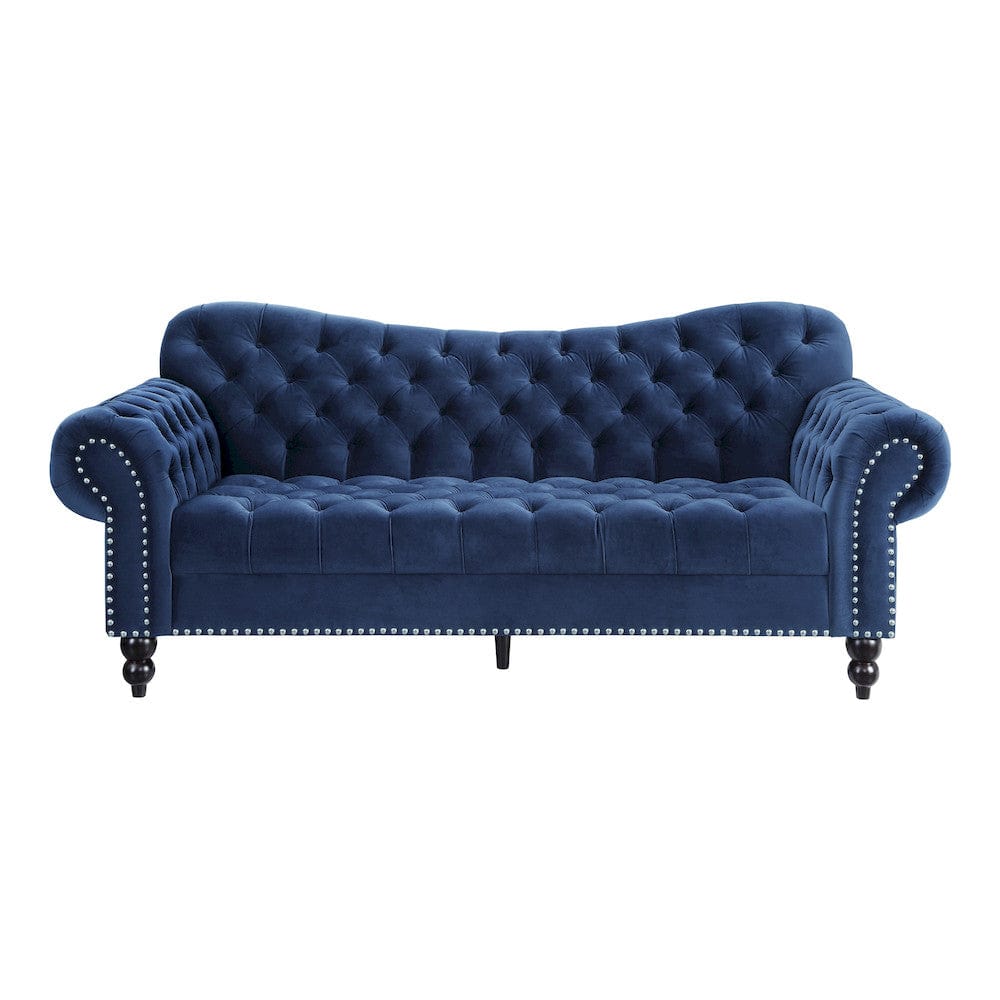 Homelegance  - Rosalie Sofa in Navy blue - 9330BU-3  view 1