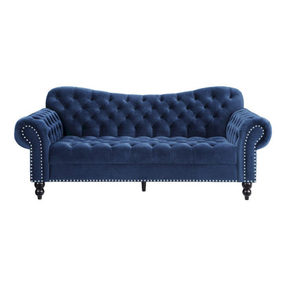 Homelegance  - Rosalie Sofa in Navy blue - 9330BU-3  view 1