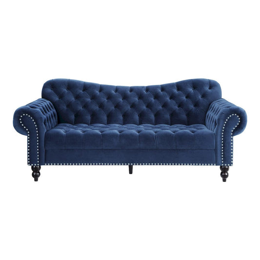 Homelegance  - Rosalie Sofa in Navy blue - 9330BU-3  view 1