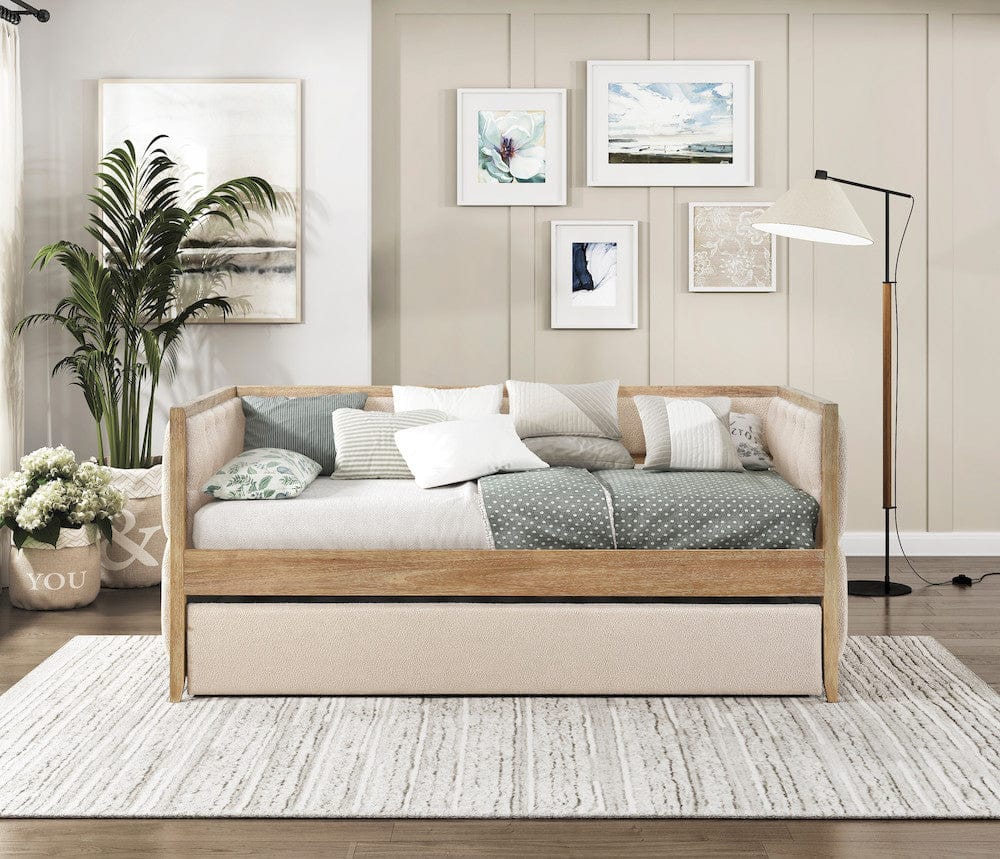Homelegance  - Roseburg Daybed W/ Trundle in Beige - 4978x  view 5