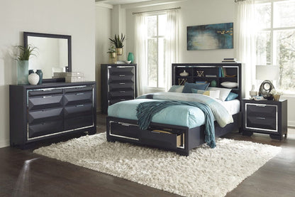 Homelegance  - Rosemont California King Platform Bed W/ Footboard Storage - 1553K-1CKx  view 6