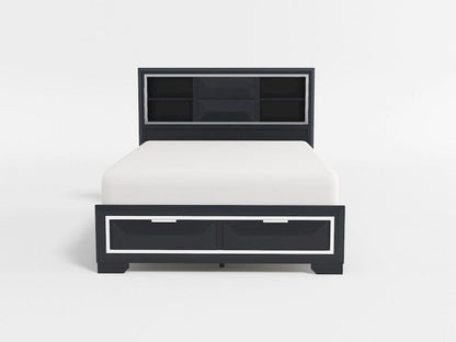 Homelegance  - Rosemont California King Platform Bed W/ Footboard Storage - 1553K-1CKx  view 8