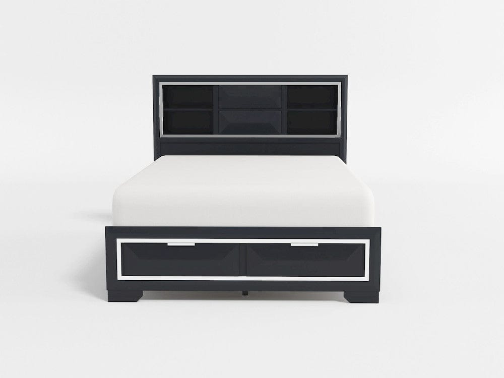 Homelegance  - Rosemont Queen Platform Bed W/ Footboard Storage - 1553-1x  view 8