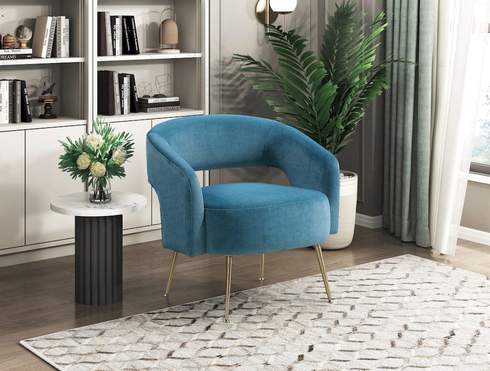 Homelegance  - Roslyn Accent Chair in Dark teal - 1024DTL-1  view 6
