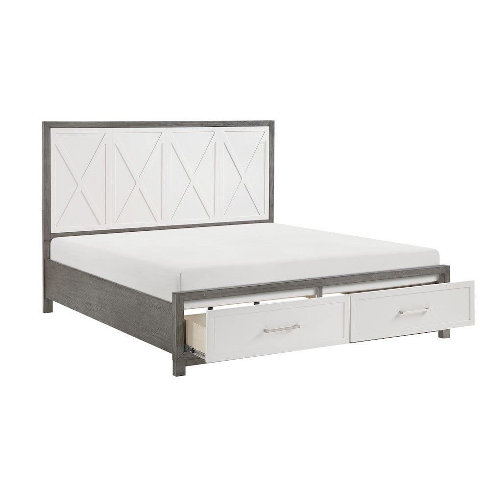 Homelegance  - Rowan California King Platform Bed W/ Footboard Storage - 1366K-1CKx  view 10