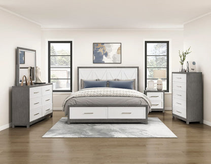 Homelegance  - Rowan California King Platform Bed W/ Footboard Storage - 1366K-1CKx  view 11