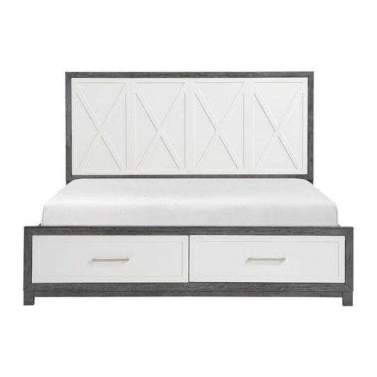 Homelegance  - Rowan Eastern King Platform Bed W/ Footboard Storage - 1366K-1EKx  view 1