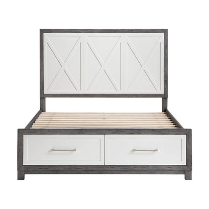 Homelegance  - Rowan Queen Platform Bed W/ Footboard Storage - 1366-1x  view 5