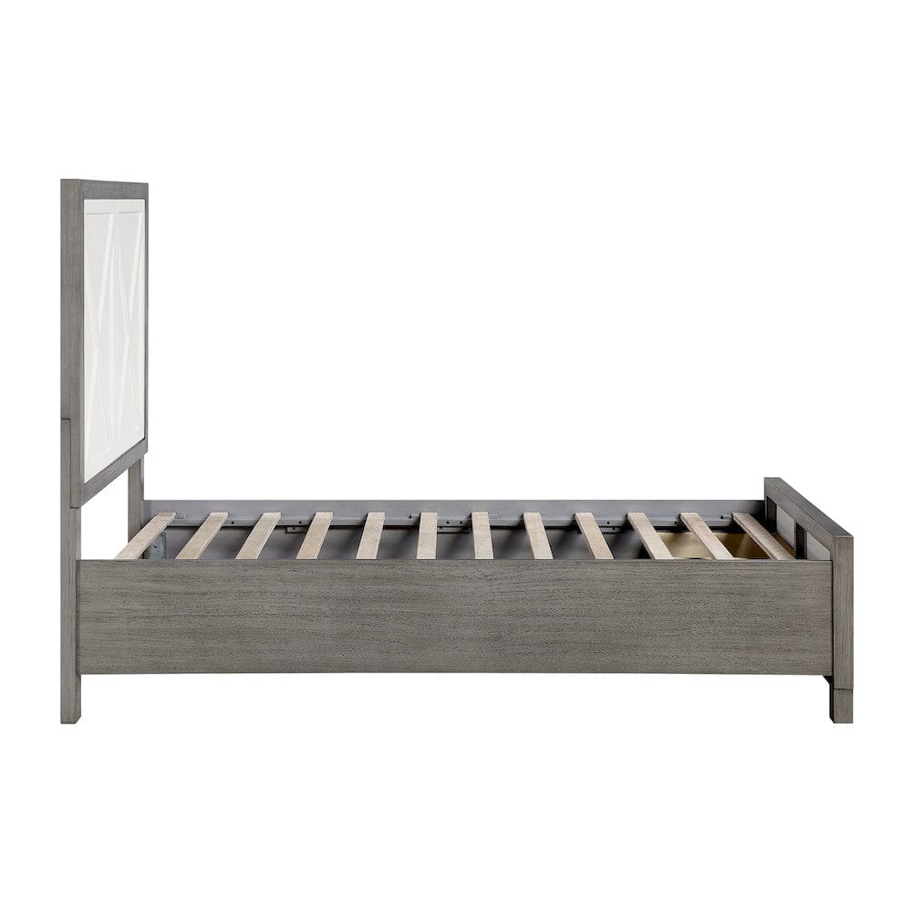 Homelegance  - Rowan Twin Platform Bed W/ Footboard Storage - 1366T-1x  view 7