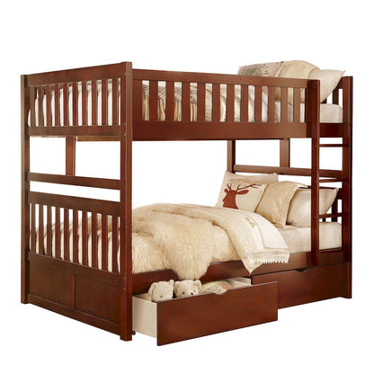 Homelegance  - Rowe Full/Full Bunk Bed W/ Storage Boxes - B2013FFDC-1xT  view 1