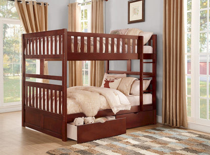 Homelegance  - Rowe Full/Full Bunk Bed W/ Storage Boxes - B2013FFDC-1xT  view 3