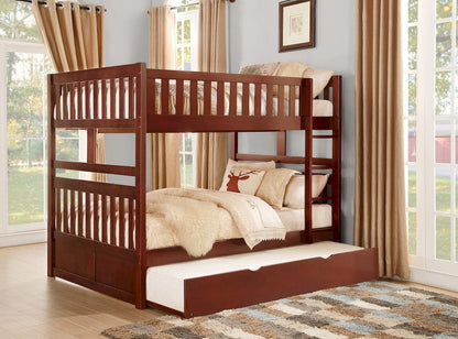 Homelegance  - Rowe Full/Full Bunk Bed W/ Twin Trundle - B2013FFDC-1xR  view 3
