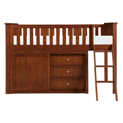 Homelegance  - Rowe Low Loft Bunk W/ Bookcase and 2 Dressers - B2013LLDC-1xBC2DR  view 2