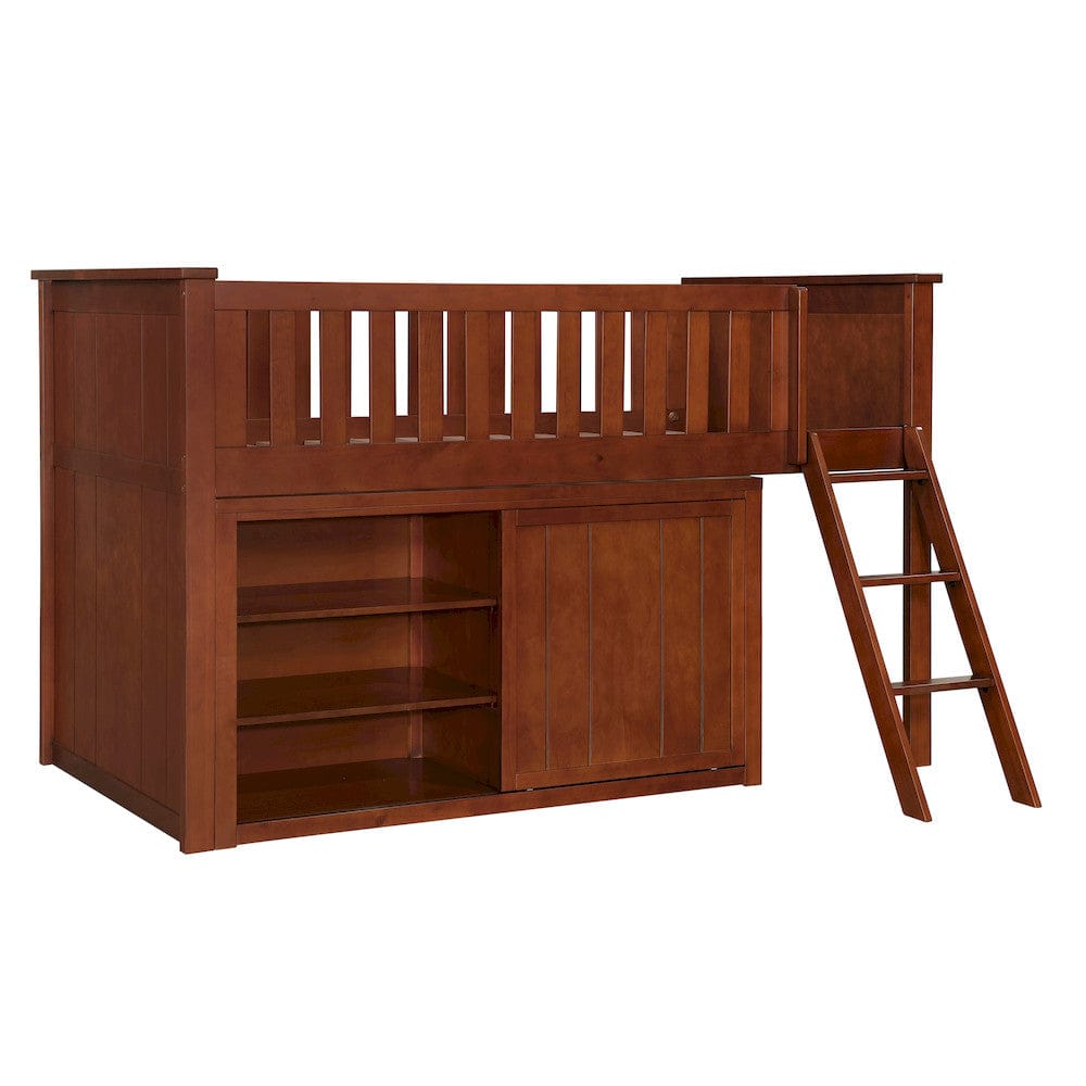 Homelegance  - Rowe Low Loft Bunk W/ Bookcase and 2 Dressers - B2013LLDC-1xBC2DR  view 7