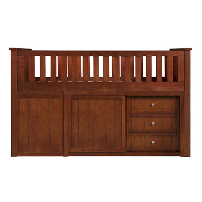 Homelegance  - Rowe Low Loft Bunk W/ Bookcase and 2 Dressers - B2013LLDC-1xBC2DR  view 10