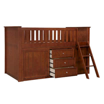 Homelegance  - Rowe Low Loft Bunk W/ Bookcase and 2 Dressers - B2013LLDC-1xBC2DR  view 12
