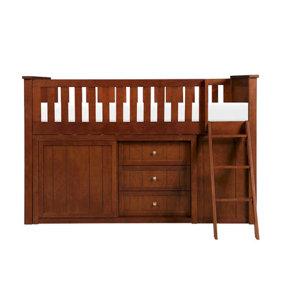 Homelegance  - Rowe Low Loft Bunk W/ Bookcase and Dresser - B2013LLDC-1xBCDR  view 5