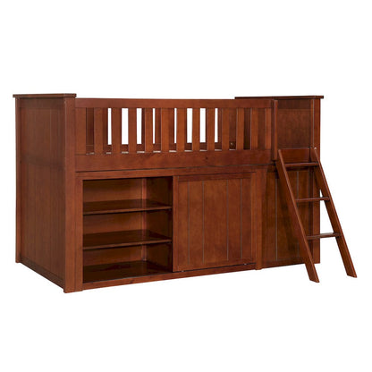 Homelegance  - Rowe Low Loft Bunk W/ Bookcase and Dresser - B2013LLDC-1xBCDR  view 10