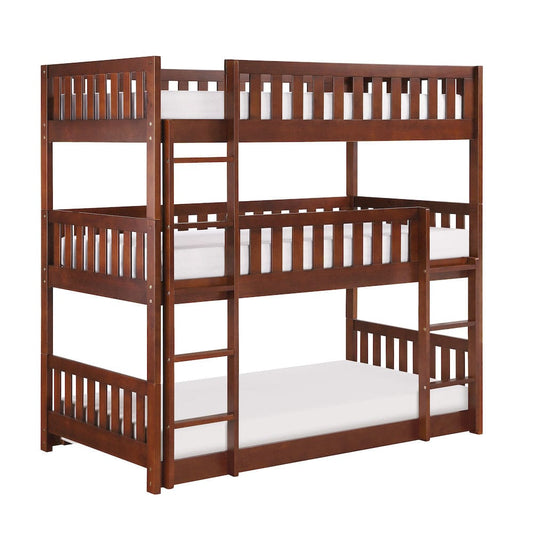 Homelegance  - Rowe Triple Bunk Bed - B2013TTTDC-1x  view 1