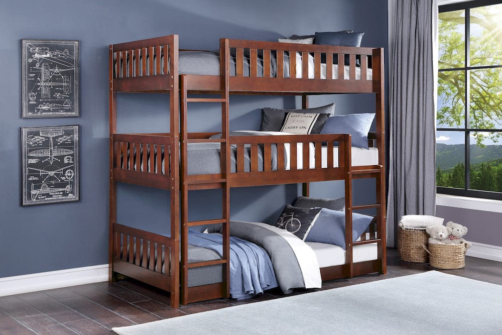 Homelegance  - Rowe Triple Bunk Bed - B2013TTTDC-1x  view 4
