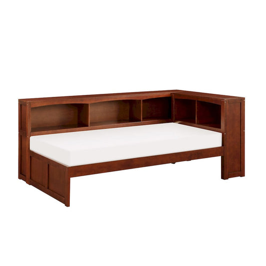 Homelegance  - Rowe Twin Bookcase Corner Platform Bed - B2013BCDC-1BCx  view 1