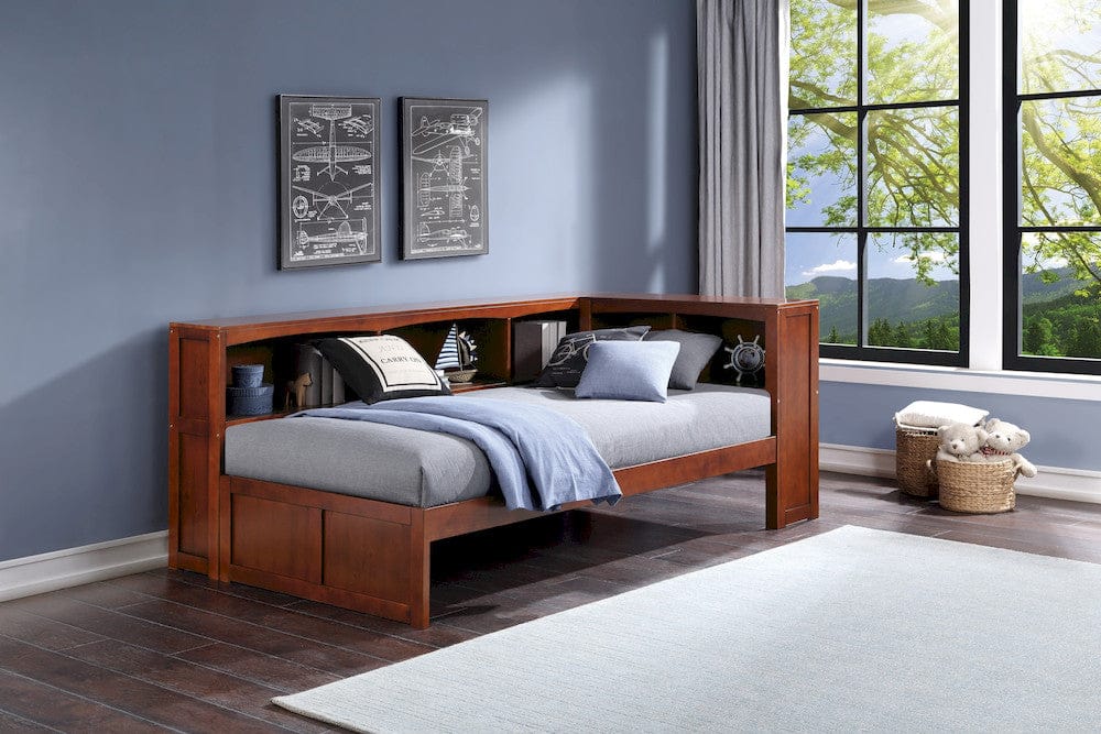 Homelegance  - Rowe Twin Bookcase Corner Platform Bed - B2013BCDC-1BCx  view 4