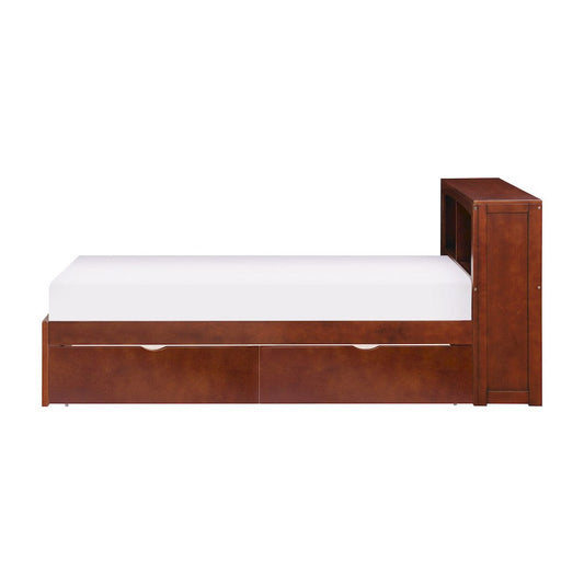 Homelegance  - Rowe Twin Bookcase Platform Bed W/ Storage Boxes - B2013BCDC-1Tx  view 2