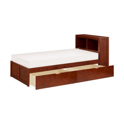 Homelegance  - Rowe Twin Bookcase Platform Bed W/ Storage Boxes - B2013BCDC-1Tx  view 3