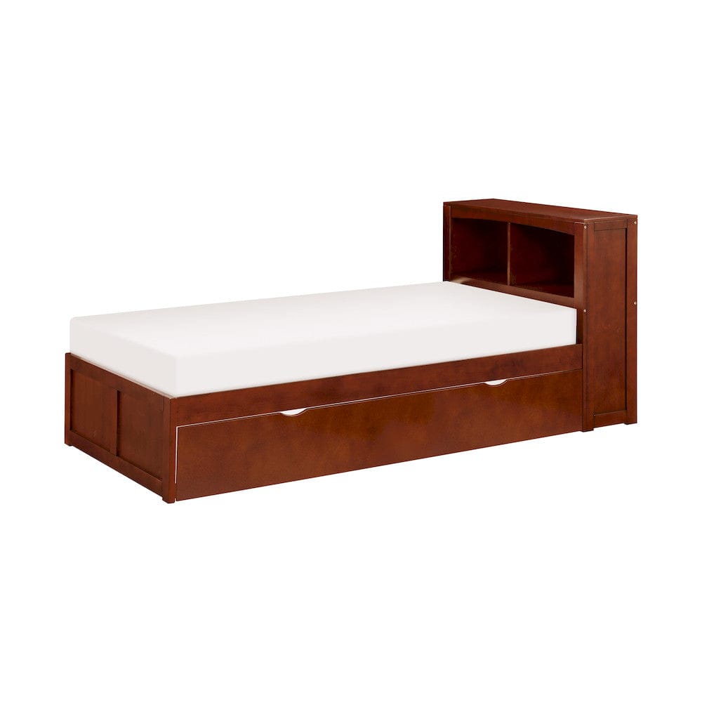 Homelegance  - Rowe Twin Bookcase Platform Bed W/ Twin Trundle - B2013BCDC-1Rx  view 1