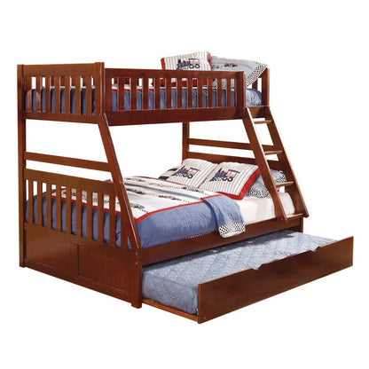 Homelegance  - Rowe Twin/Full Bunk Bed W/ Twin Trundle - B2013TFDC-1xR  view 1