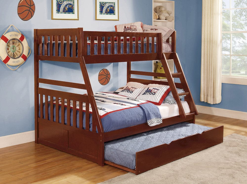 Homelegance  - Rowe Twin/Full Bunk Bed W/ Twin Trundle - B2013TFDC-1xR  view 9
