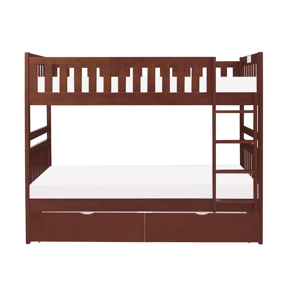Homelegance  - Rowe Twin/Twin Bunk Bed W/ Storage Boxes - B2013DC-1xT  view 3