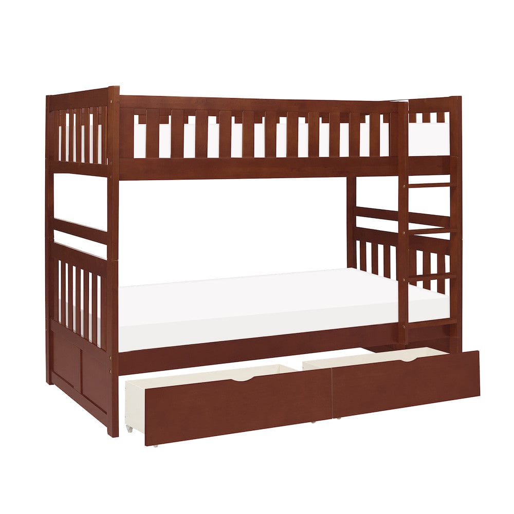 Homelegance  - Rowe Twin/Twin Bunk Bed W/ Storage Boxes - B2013DC-1xT  view 4