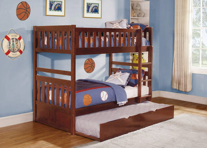 Homelegance  - Rowe Twin/Twin Bunk Bed W/ Twin Trundle - B2013DC-1xR  view 5