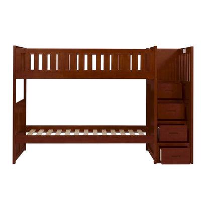 Homelegance  - Rowe Twin/Twin Step Bunk Bed - B2013SBDC-1x  view 5