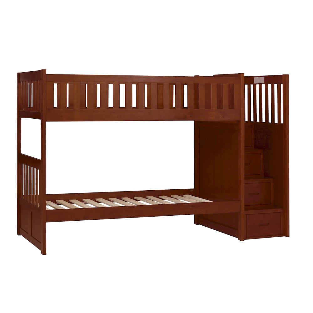 Homelegance  - Rowe Twin/Twin Step Bunk Bed - B2013SBDC-1x  view 7